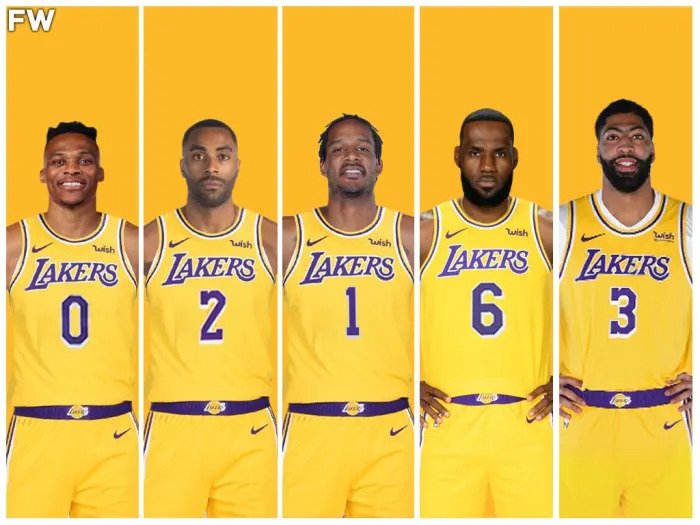 lakers starting lineup