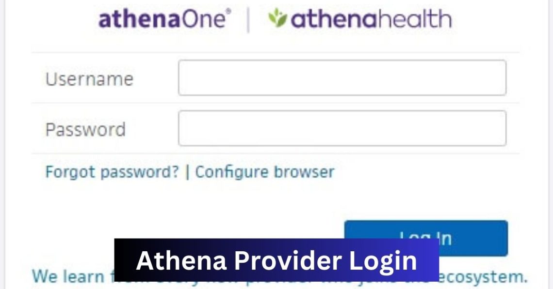Athena Provider Login