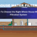 How To Choose the Right Whole House Water Filtration System