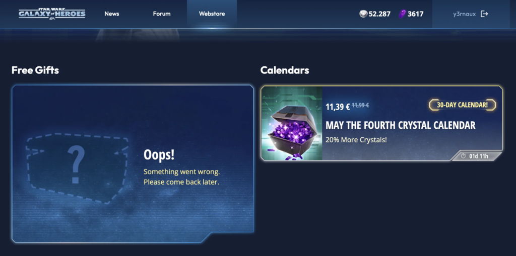 Common Issues with the SWGoH Web Store & How to Fix Them