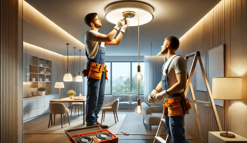 The Basics of Installing Light Fixtures With Help From Electricians